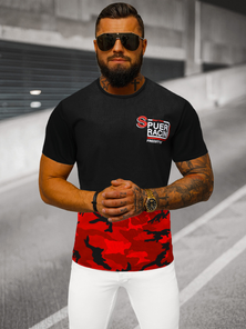 Tricou Bărbați Rosii OZONEE JS/S985/18Z