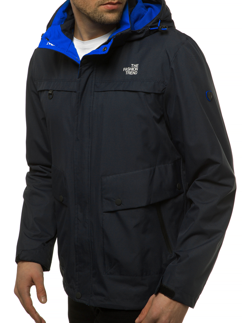 Jachetă de primăvară bărbați albastru marin OZONEE MG/2510