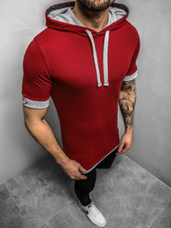 Tricou cu glugă bărbați bordo OZONEE O/1273Z