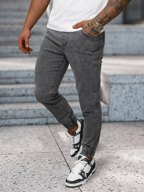 Pantaloni jogger bărbați gri OZONEE NB/MP0272GC