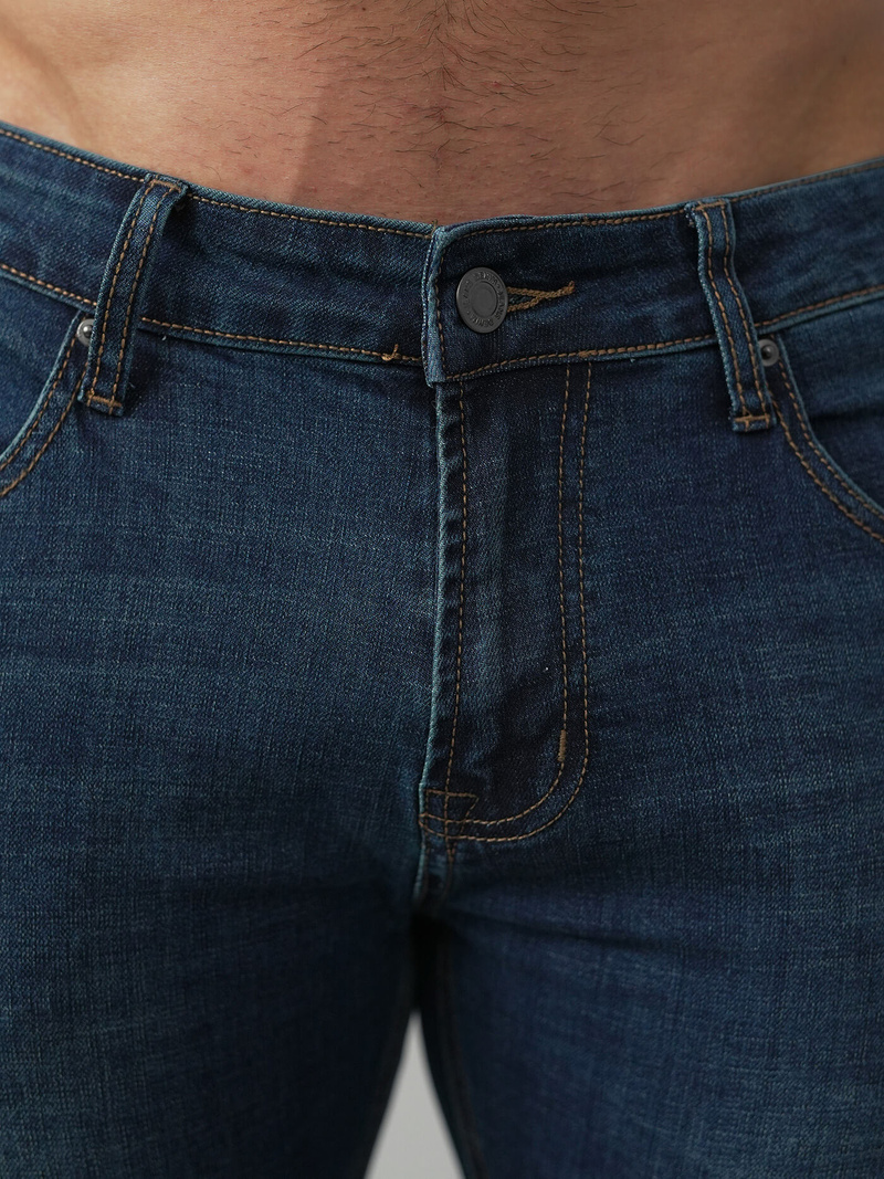 Blugi bărbaţi albaștri închis OZONEE O/JK2895A