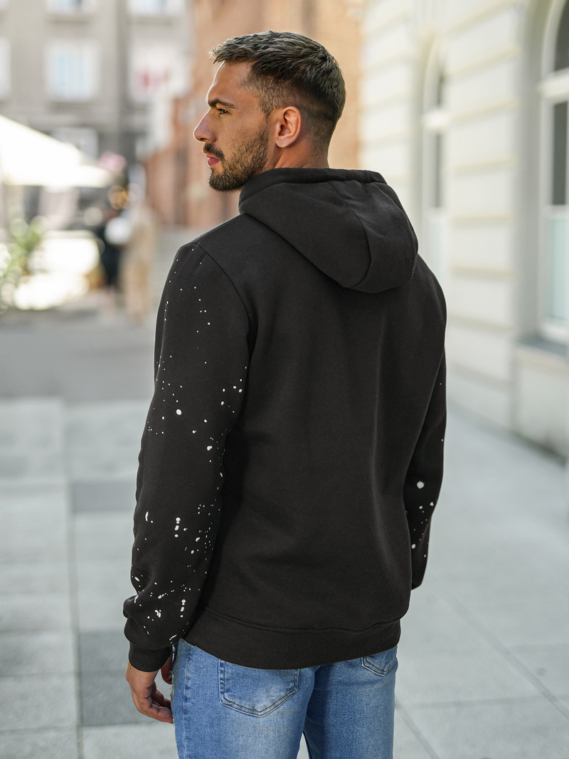 Hanorac bărbați negru OZONEE JS/8B1737/3