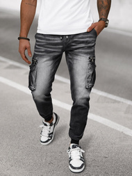 Pantaloni jogger bărbați negri OZONEE NB/MP0108N