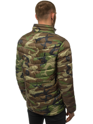 Jachetă de primăvară bărbați kaki-camuflaj OZONEE JS/SM80Z