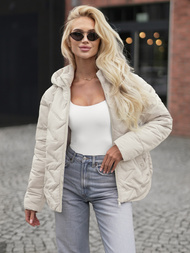 Geacă de femei bej OZONEE JS/16M9300/280Z