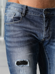 Blugi bărbaţi albaștri OZONEE NB/MP0050BZ