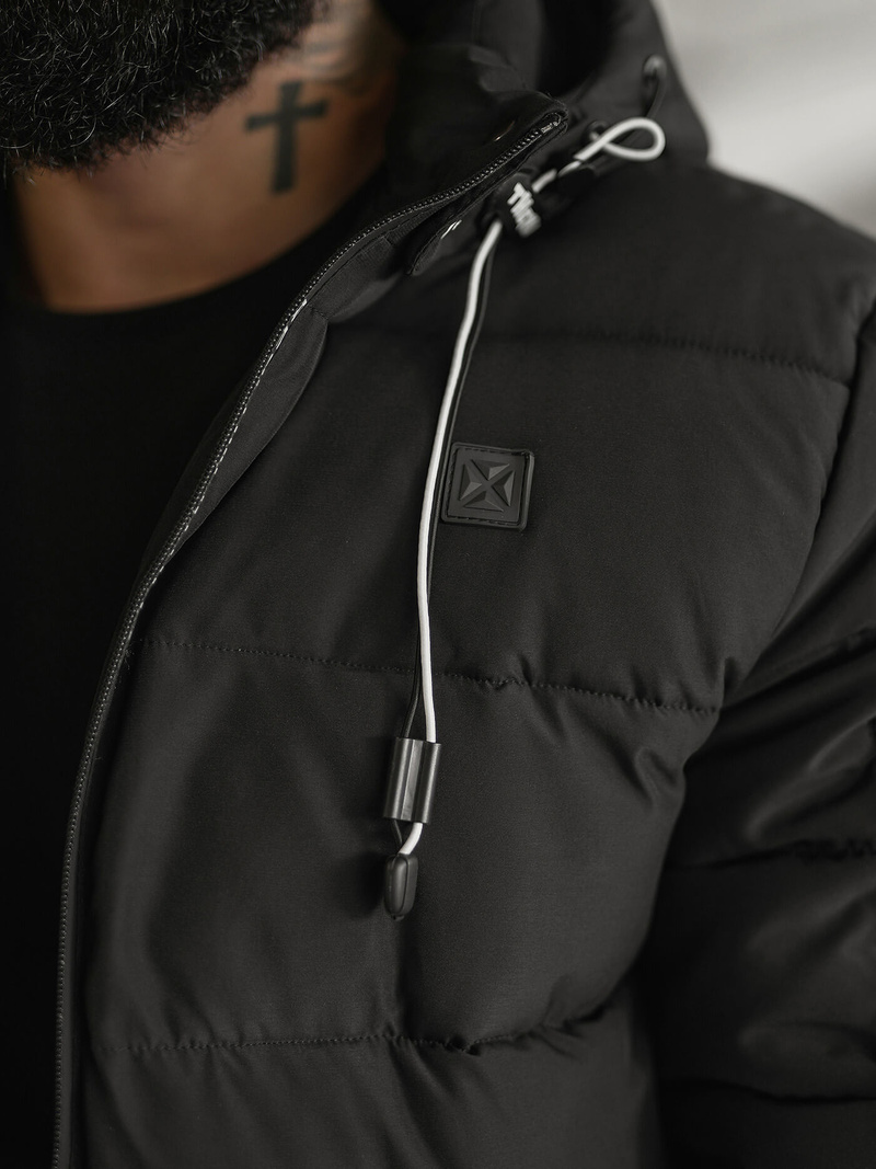 Geacă bărbați neagră OZONEE JS/57M7502/392Z