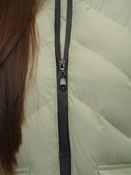 Geacă de iarnă parka femei verde deschis OZONEE JS/M735/156