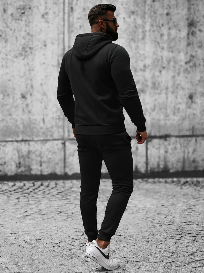 Compleu sport bărbaţi negru OZONEE JS/XW2008