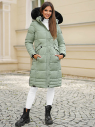 Geacă de femei verde-mentă OZONEE O/W377Z