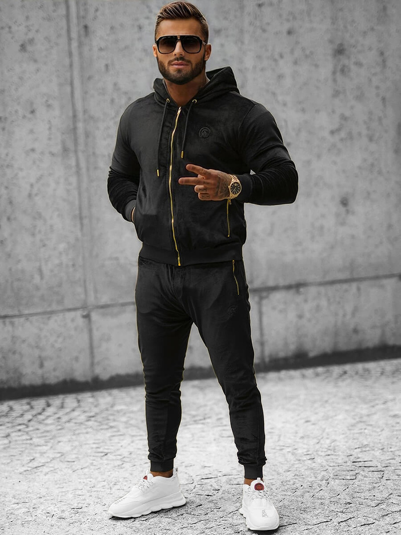 Compleu sport bărbaţi negru OZONEE O/12137