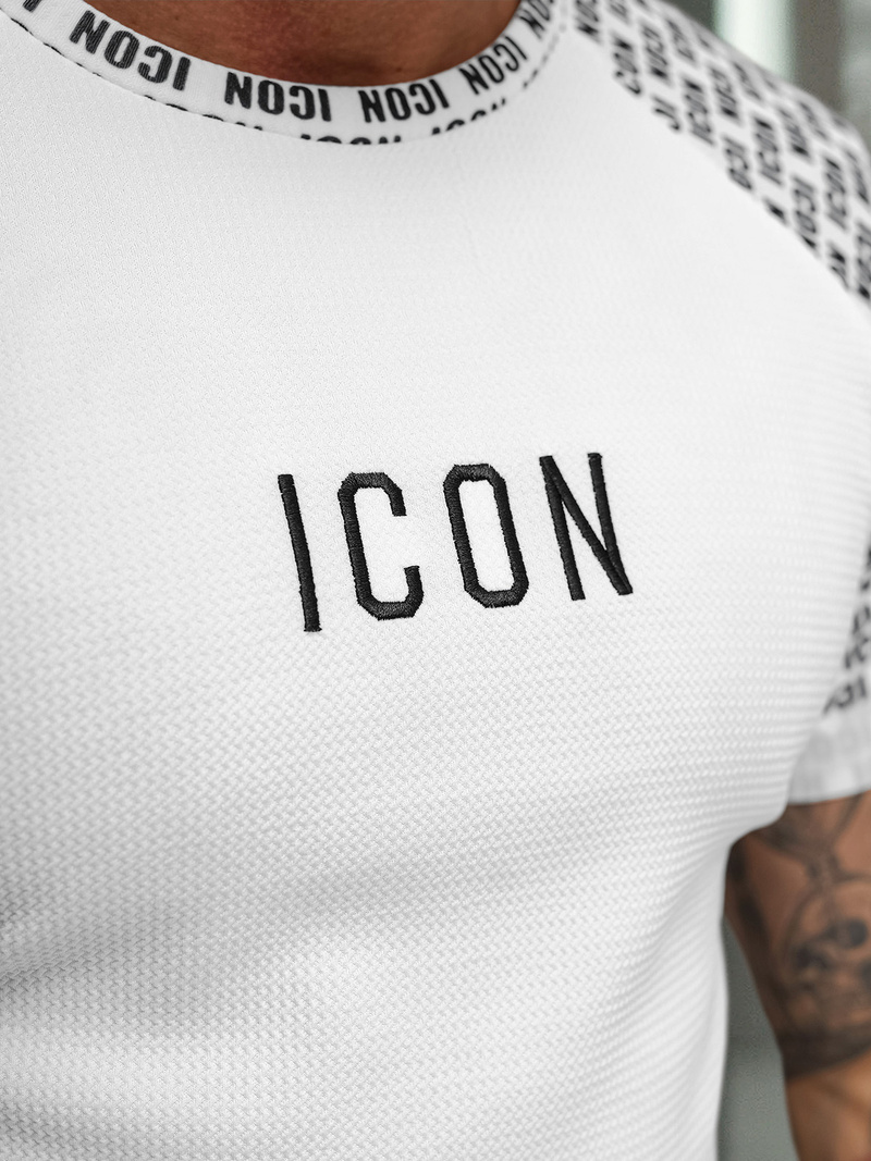 Tricou bărbați albi OZONEE O/B1212