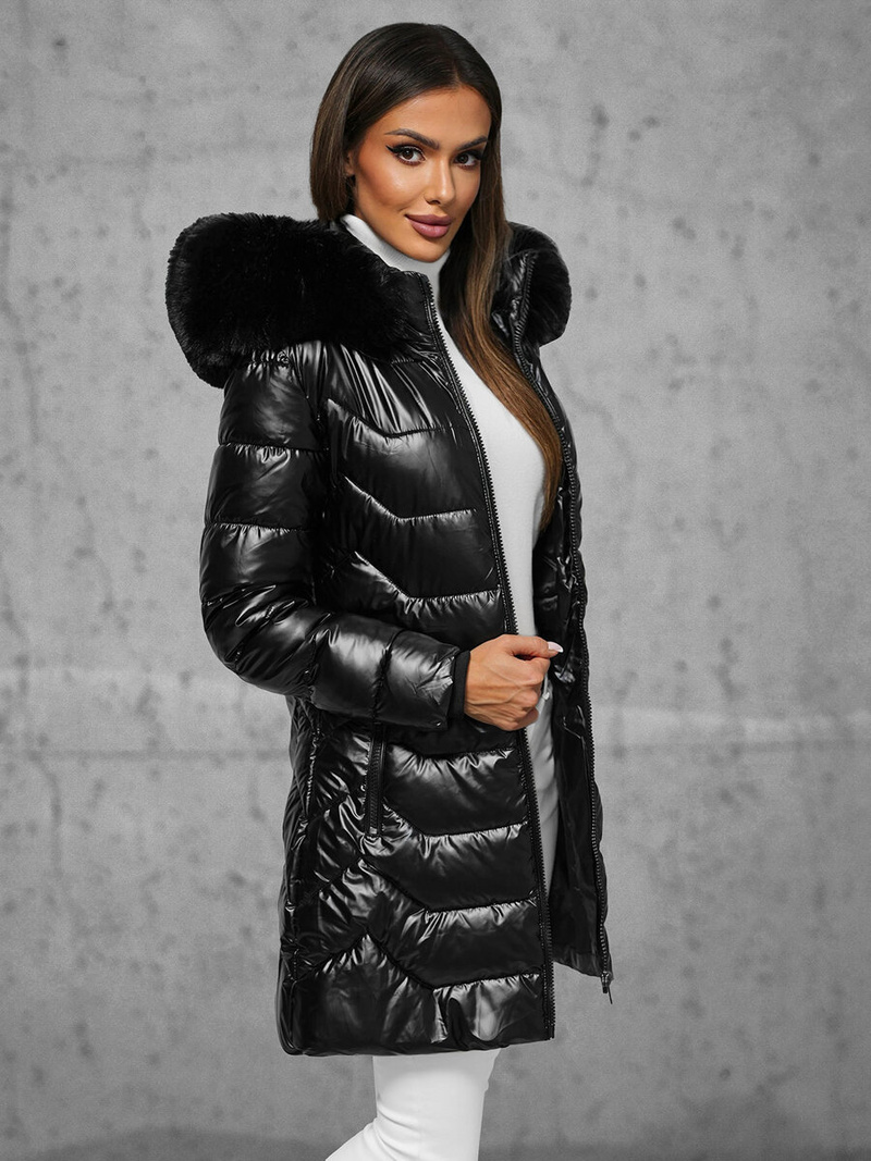 Geacă de femei neagra OZONEE JS/16M9122/392