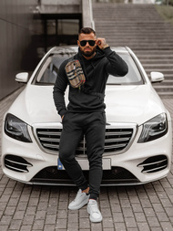 Compleu sport bărbaţi negru OZONEE JS/68C10381/3Z