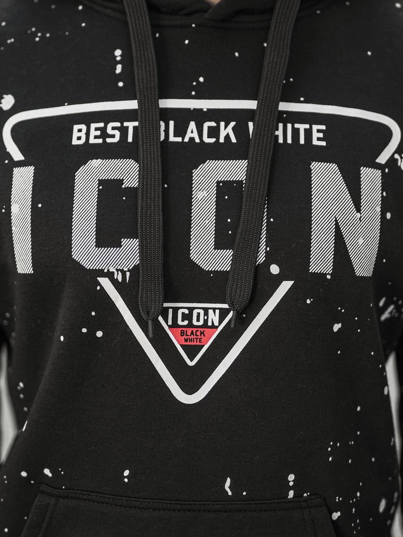 Hanorac bărbați negru OZONEE JS/8B1737/3