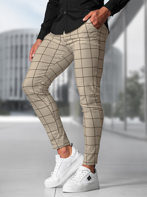 Pantaloni Chino Bărbaţi Bej OZONEE O/P4009Z