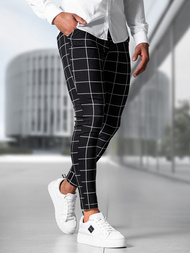 Pantaloni Chino Bărbaţi Negri OZONEE O/P4009Z