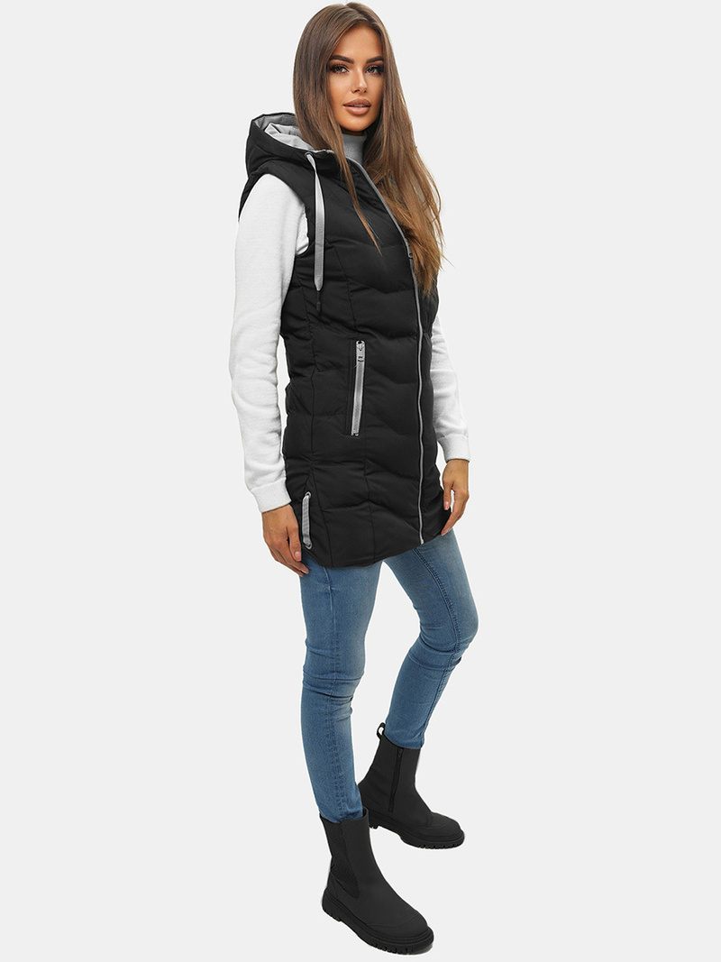 Vestă femei neagră OZONEE N/7042