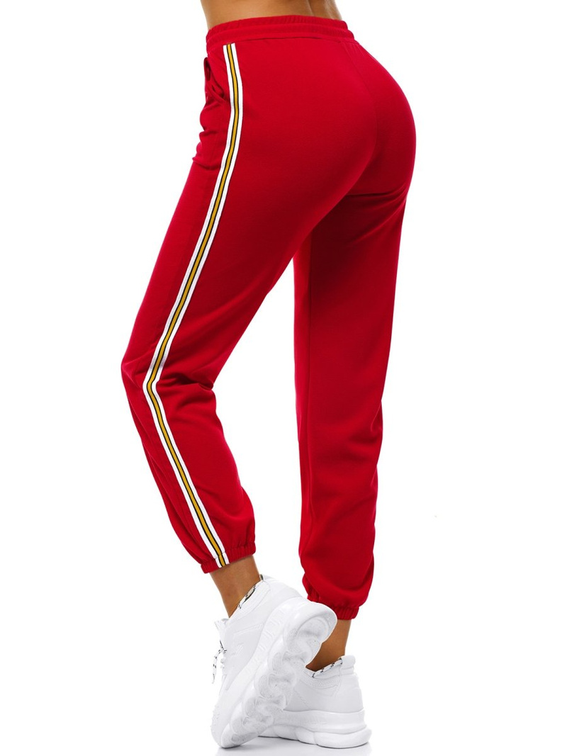 Pantaloni de training femei rosii OZONEE JS/1020/B5