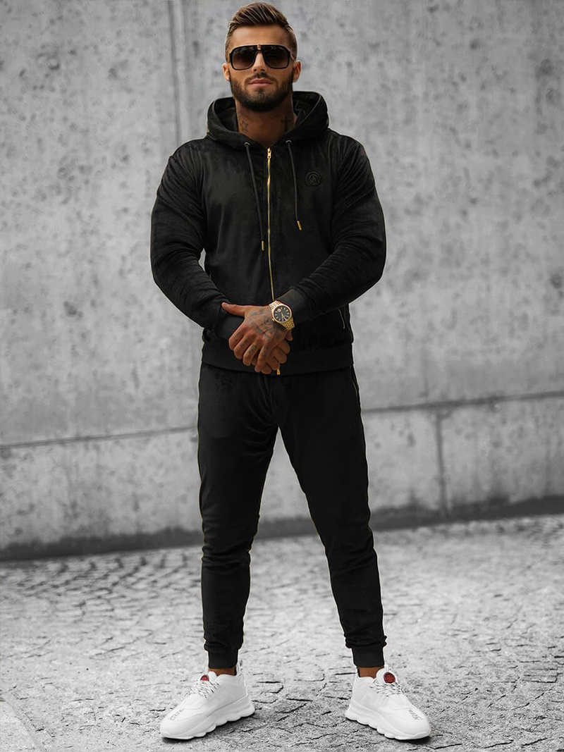 Compleu sport bărbaţi negru OZONEE O/12137