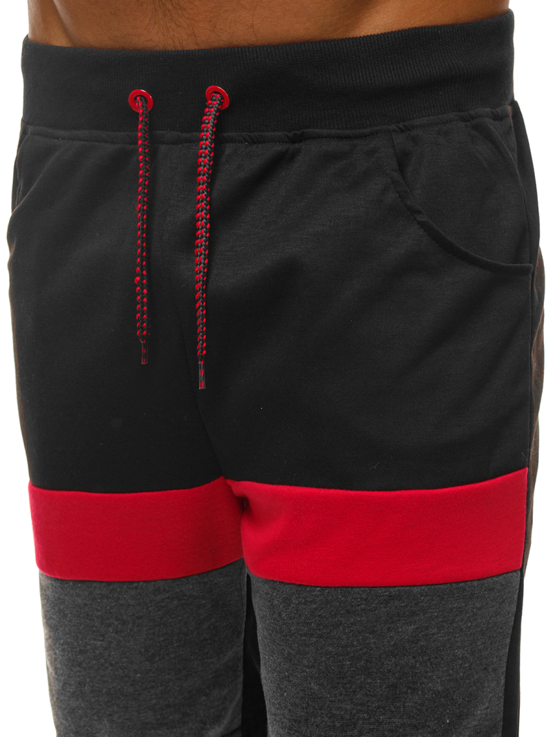 Pantaloni scurți sport bărbați negri OZONEE JS/81017Z