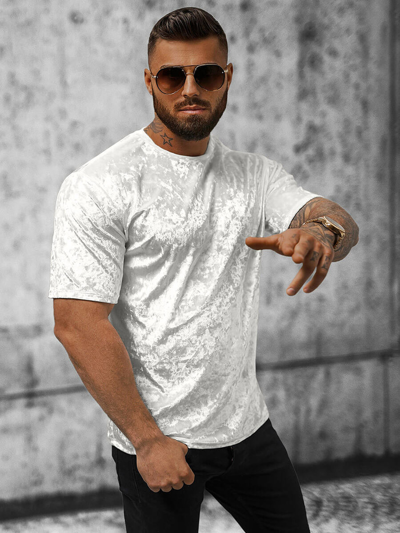 Tricou bărbați alb OZONEE O/P1064