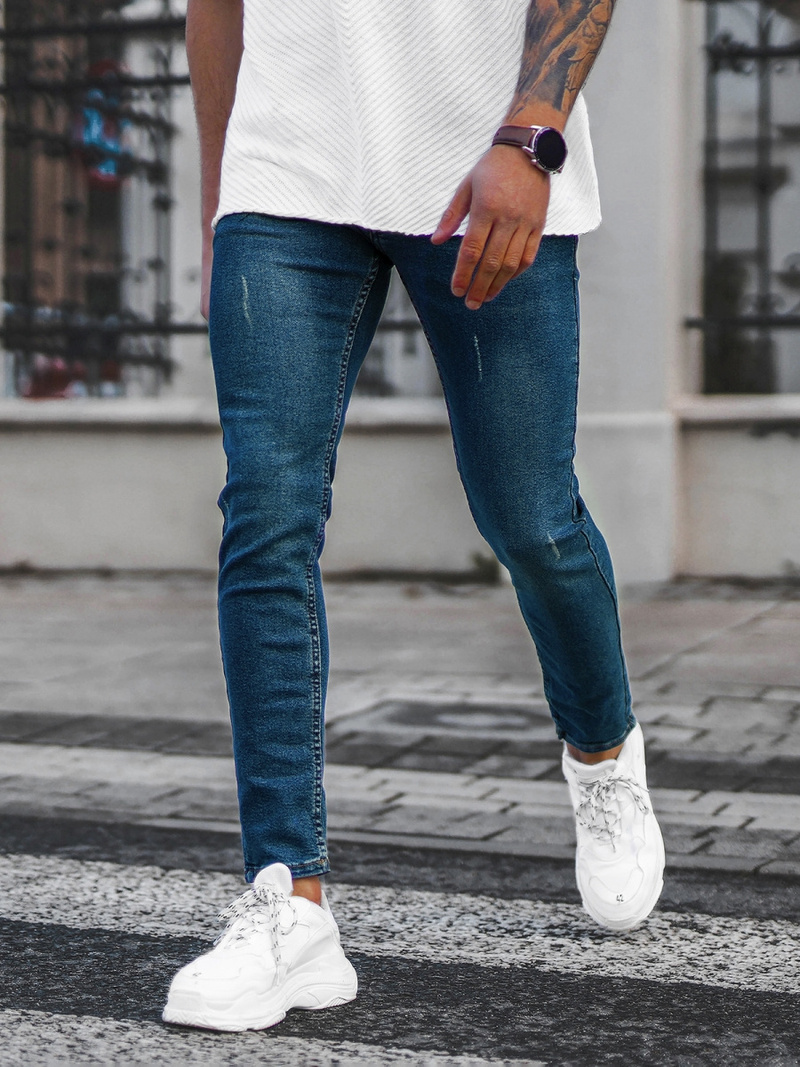 Blugi bărbaţi albaștri închis OZONEE E/5192/03