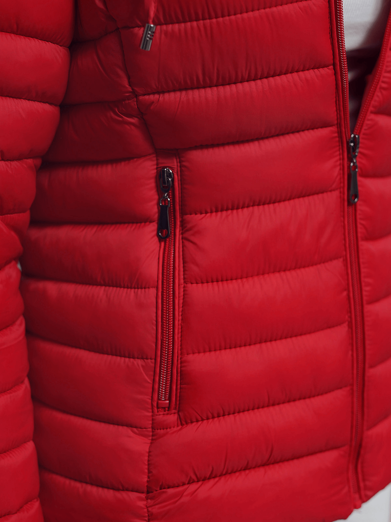 Jachetă de femei roșie OZONEE JS/16M9101/270