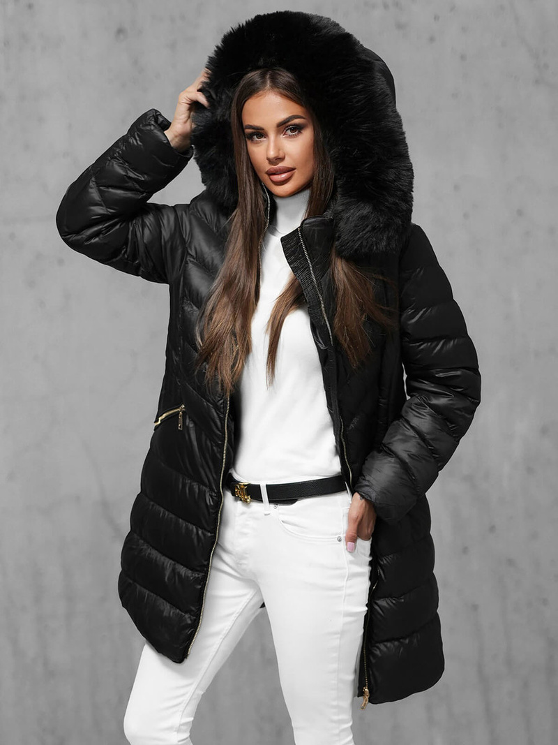 Geacă damă neagra OZONEE JS/5M3162/392