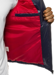 Vestă bărbați albastru marin OZONEE N/6105Z