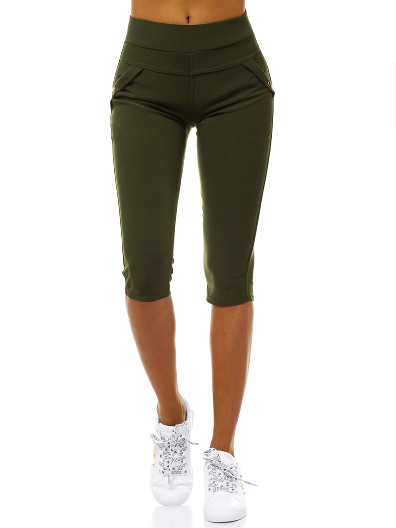 Colanţi femei kaki OZONEE JS/1041/B7