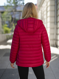 Jachetă de femei bordo OZONEE JS/16M9101/06Z