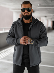 Jachetă bărbați softshell antracit OZONEE JS/27B6529/5Z