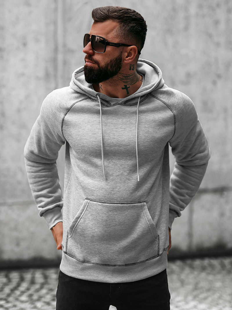 Hanorac bărbați gri OZONEE O/8B152/2