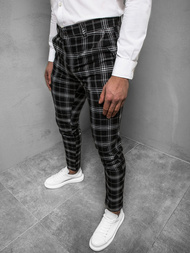 Pantaloni bărbaţi negri OZONEE DJ/5507