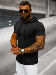 Tricou bărbați negru OZONEE JS/8T89/3