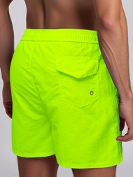 Pantaloni scurti de baie bărbați galben-neon OZONEE JS/XL018/81Z