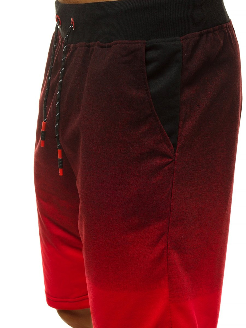 Pantaloni scurti bărbați rosii OZONEE JS/KK300123/20