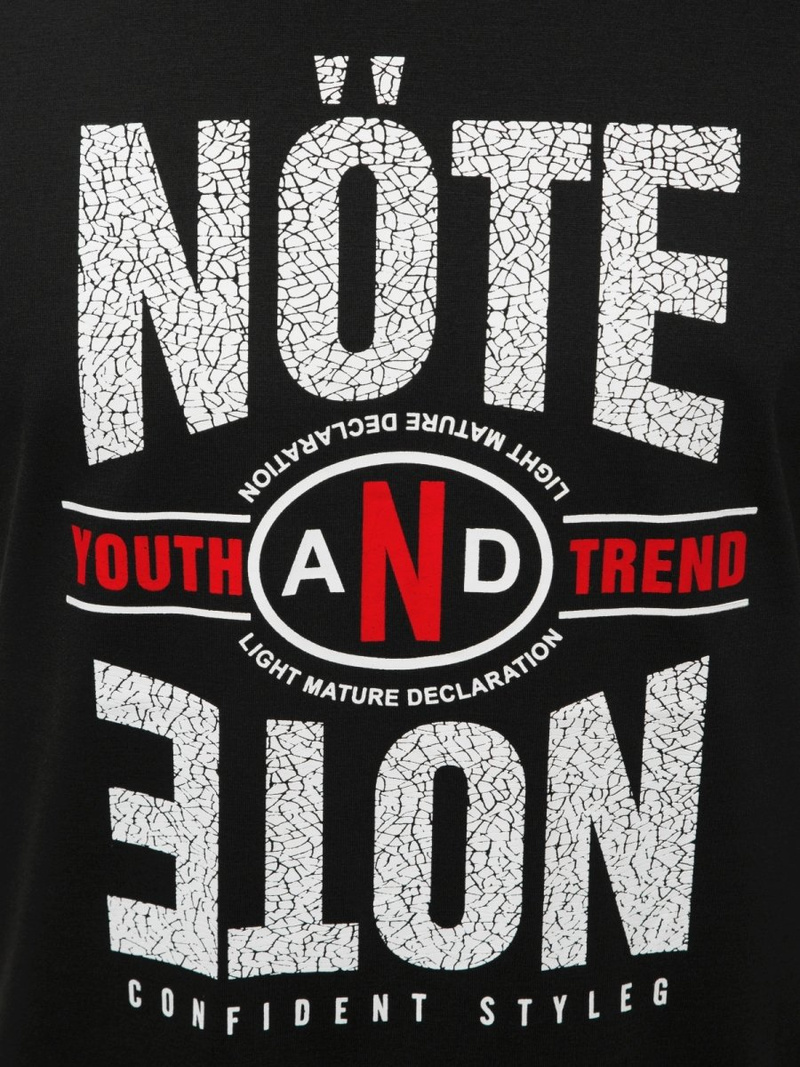 Tricou bărbați negri OZONEE JS/SS10968