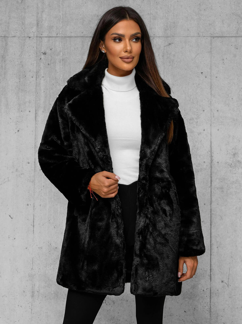 Geacă de femei neagra OZONEE JS/11Z8168Z