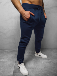 Pantaloni de trening bărbaţi albastru marin OZONEE JS/XW01Z