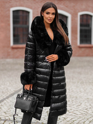 Palton de femei negru OZONEE JS/5M3160/392Z