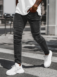 Blugi bărbaţi negri OZONEE NB/MP0025N