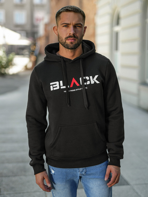 Hanorac bărbați negru OZONEE JS/8B1756/3