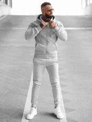 Compleu sport bărbaţi gri OZONEE JS/68C10386/2Z