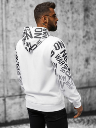 Hanorac bărbați alb OZONEE JS/8B998/1