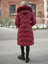 Geacă de iarnă damă bordo OZONEE JS/5M3229/1Z