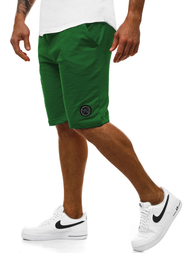 Pantaloni scurți sport bărbați verde OZONEE MAD/2923