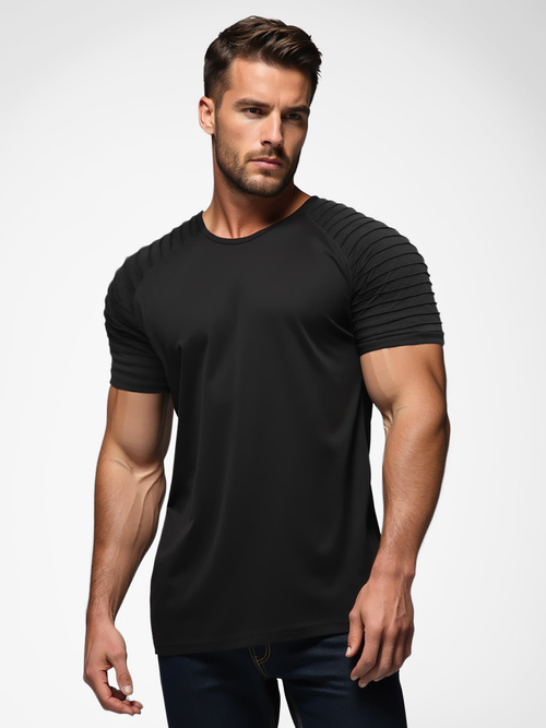 Tricou bărbați negru OZONEE JS/8T88/3