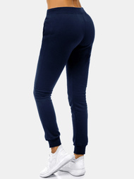 Pantaloni de training femei albastru marin OZONEE JS/CK01